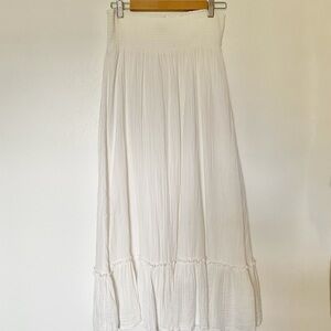 Quince White Maxi Skirt